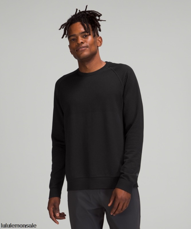 Lululemon Deutschland DELULU669 | Engineered Warm Langarm Crew Schwarz